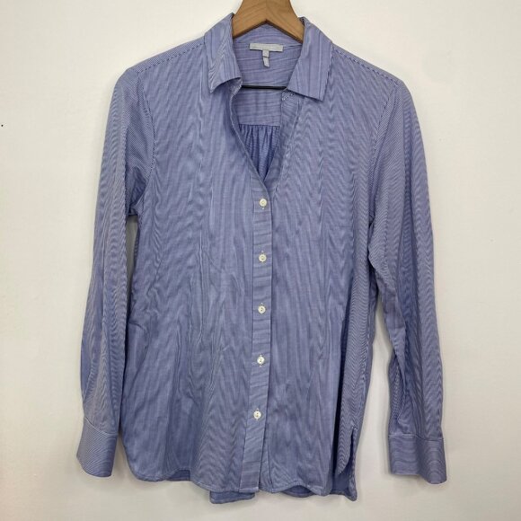 HINSON WU Button Down Shirt Size 6 Classic Cotton Work Casual Minimalist - Picture 2 of 8